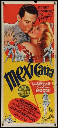 6s896 MEXICANA Aust daybill '45 Tito Guizar, pretty Constance Moore, it's gay and it's terrific!