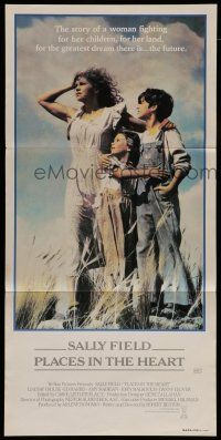 6s922 PLACES IN THE HEART Aust daybill '84 single mother Sally Field fights for her kids & land!