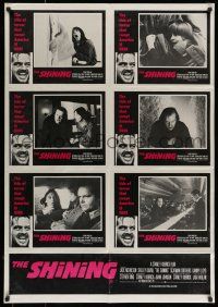 6s715 SHINING Aust LC poster '80 Stephen King & Stanley Kubrick horror, crazy Jack Nicholson!