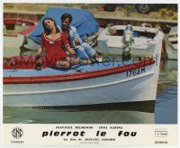 6s421 PIERROT LE FOU French LC '65 Jean-Luc Godard, Jean-Paul Belmondo, Anna Karina on boat!