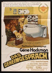 6s528 CONVERSATION German '74 Peltzer art of Gene Hackman, Francis Ford Coppola!