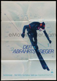 6s539 DOWNHILL RACER German '69 Robert Redford, Camilla Sparv, different skiing art!