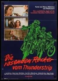 6s564 GIRLS FROM THUNDER STRIP German '72 sexy bootleggers, artwork of bikers!
