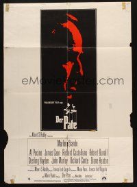 6s565 GODFATHER German '72 Marlon Brando in Francis Ford Coppola crime classic!