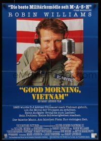 6s569 GOOD MORNING VIETNAM German '87 military radio DJ Robin Williams, directed by Barry Levinson!