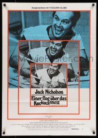 6s634 ONE FLEW OVER THE CUCKOO'S NEST German '76 laughing Jack Nicholson, Forman's classic!