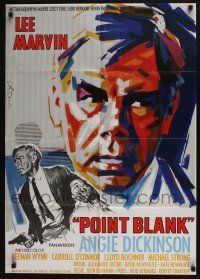 6s638 POINT BLANK German '67 different art of Lee Marvin & Angie Dickinson by Hans Braun!