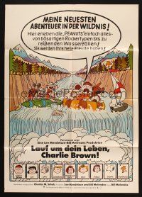 6s641 RACE FOR YOUR LIFE CHARLIE BROWN German '77 Charles M. Schulz, art of Snoopy & Peanuts gang!