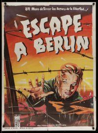 6s116 ESCAPE FROM EAST BERLIN Mexican poster '62 Robert Siodmak, Ruiz O art of Christine Kaufmann!