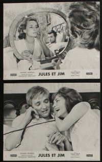 6s309 JULES & JIM 16 French LCs '62 Francois Truffaut's Jules et Jim, Jeanne Moreau, Oskar Werner!