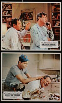 6s383 ODD COUPLE 8 set A French LCs '68 different images of Walter Matthau & Jack Lemmon!