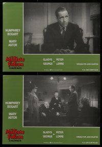 6s063 MALTESE FALCON 12 Spanish LCs R87 Humphrey Bogart, Peter Lorre, John Huston, different!