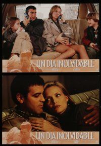 6s072 ONE FINE DAY 12 Spanish LCs '96 Michelle Pfeiffer, George Clooney, romantic comedy!