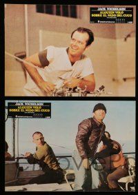 6s086 ONE FLEW OVER THE CUCKOO'S NEST 10 Spanish LCs '76 Jack Nicholson, Milos Forman classic!