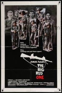 6t037 BIG RED ONE 1sh '80 directed by Samuel Fuller, Lee Marvin, Mark Hamill in WWII!
