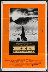 6t040 BIG WEDNESDAY int'l 1sh '78 John Milius surfing classic, cool image of surfers on beach!