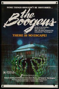 6t047 BOOGENS 1sh '81 some things shouldn't be disturbed, there is no escape, cool horror art!