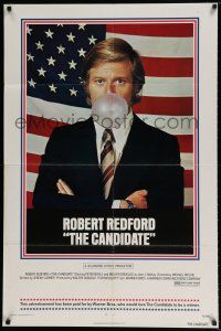 6t070 CANDIDATE 1sh '72 great campaign image of Robert Redford w/hand extended!