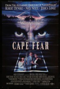 6t071 CAPE FEAR 1sh '91 great close-up of Robert De Niro's eyes, Martin Scorsese remake!
