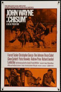 6t086 CHISUM int'l 1sh '70 Andrew V. McLaglen, The Legend big John Wayne on horseback!