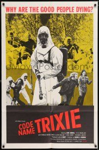 6t105 CRAZIES 1sh '73 George Romero, image of creepy hooded man in gas mask, Code Name Trixie!