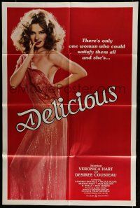 6t126 DELICIOUS 1sh '81 Desiree Cousteau, Candida Royalle, image of sexy Veronica Hart!