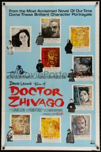 6t151 DOCTOR ZHIVAGO style C 1sh '65 Omar Sharif, Julie Christie, David Lean epic, Piotrowski art!