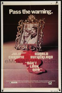 6t156 DON'T LOOK NOW 1sh '74 Julie Christie, Donald Sutherland, directed by Nicolas Roeg!