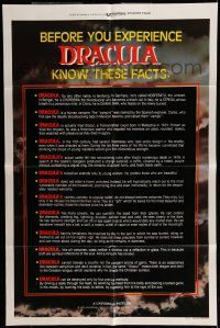 6t162 DRACULA 1sh '79 Laurence Olivier, Bram Stoker, Frank Langella, vampire facts!