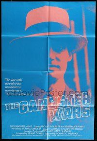 6t257 GANGSTER WARS blue style English 1sh '81 Nouri as Lucky Luciano, Penny as Bugsy Siegel!