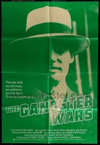 6t259 GANGSTER WARS green style English 1sh '81 Nouri as Lucky Luciano, Penny as Bugsy Siegel!