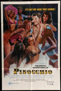 6t199 PINOCCHIO 1sh R76 Alex Roman, Dyanne Thorne, The Erotic Adventures of Pinocchio!