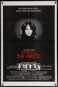 6t209 EXORCIST II: THE HERETIC 1sh '77 Linda Blair, John Boorman's sequel to Friedkin's movie!