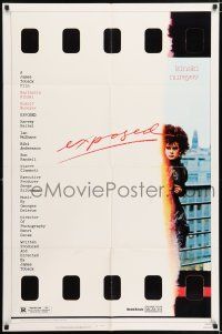 6t210 EXPOSED 1sh '83 image of model Natassia Kinski, cool exposed film poster design!
