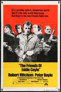 6t238 FRIENDS OF EDDIE COYLE 1sh '73 Robert Mitchum lives in a grubby, violent, dangerous world!