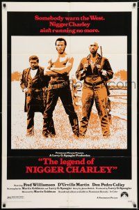 6t433 LEGEND OF NIGGER CHARLEY 1sh '72 slave to outlaw Fred Williamson ain't running no more!