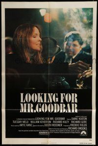 6t450 LOOKING FOR MR. GOODBAR 1sh '77 close up of Diane Keaton, directed by Richard Brooks!