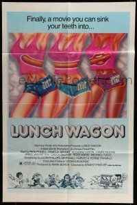 6t471 LUNCH WAGON 1sh '80 finally, a movie you can sink your teeth into, sexy hot dog image!