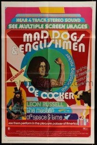 6t481 MAD DOGS & ENGLISHMEN 1sh '71 Joe Cocker & Leon Russell, rock 'n' roll!