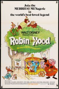 6t657 ROBIN HOOD 1sh '73 Walt Disney's cartoon version, the way it REALLY happened!
