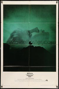 6t665 ROSEMARY'S BABY 1sh '68 Roman Polanski, Mia Farrow, creepy carriage horror image!