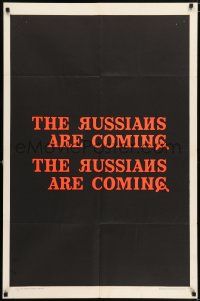 6t667 RUSSIANS ARE COMING teaser 1sh '66 directed by Norman Jewison, Russians vs Americans!