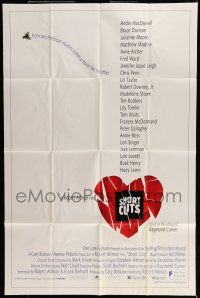 6t696 SHORT CUTS 1sh '93 directed by Robert Altman, Andie MacDowell, Julianne Moore