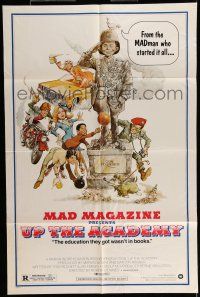 6t885 UP THE ACADEMY 1sh '80 MAD Magazine, Jack Rickard art of Alfred E. Newman!