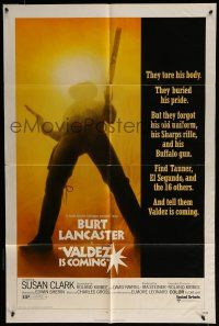 6t891 VALDEZ IS COMING 1sh '71 Burt Lancaster, written by Elmore Leonard!