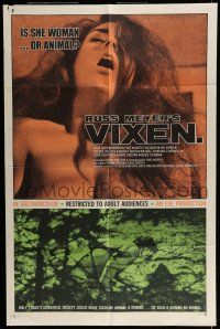 6t907 VIXEN 1sh '68 classic Russ Meyer, is sexy naked Erica Gavin woman or animal?