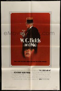 6t912 W.C. FIELDS & ME 1sh '76 Rod Steiger, Perrine, biography, great artwork holding cocktail!
