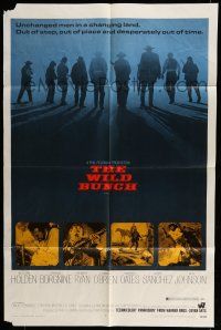 6t947 WILD BUNCH 1sh '69 Sam Peckinpah cowboy classic starring William Holden & Ernest Borgnine