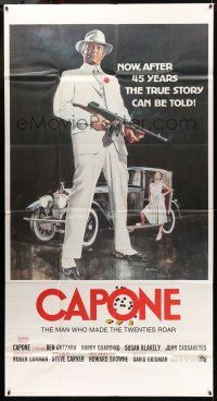 6w448 CAPONE int'l 3sh '75 art of Chicago gangster legend Ben Gazzara by John Solie!