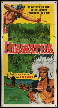 6w535 HIAWATHA 3sh '53 Vince Edwards is the greatest Native American Indian warrior of them all!